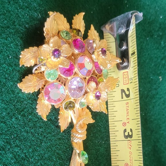 vtg Graciano flower brooch - Picture 2 of 5
